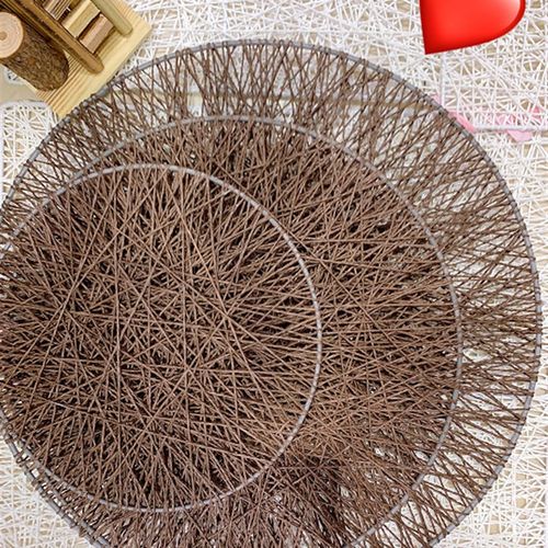 创意手工柳编飞碟圆形花篮橱窗背景墙面壁挂家居婚庆装饰挂件