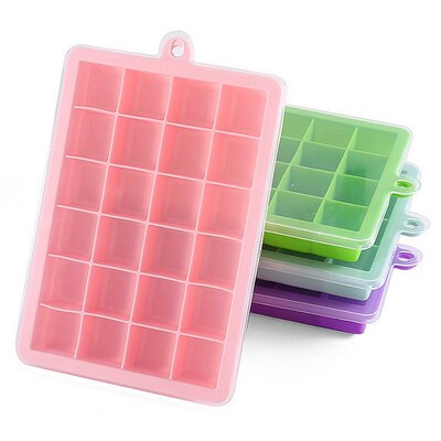 Ice making box Ice grid mold silicone ice cube mold 硅胶冰格