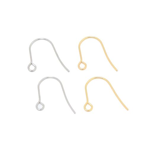 100pcs Stainless Steel Earring Hooks Classic Ear Wires for C