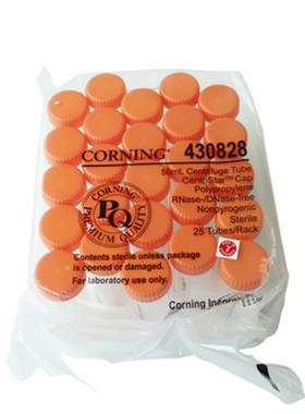 Corning塑料离心管ml袋装架装15ml灭菌锥底康宁30829 30828