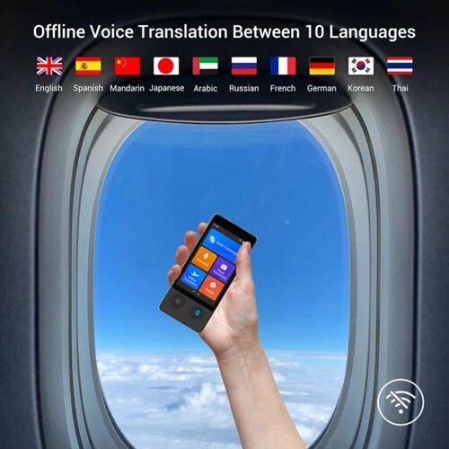 W12 Voice Translator 144 Language 3.7Inch Intelligent Real-t