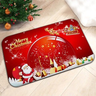Christmas Rug Mat Decorations Doormat Gifts Party home Decor