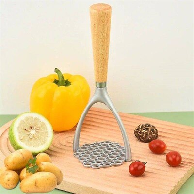 1PC Aluminum Manual Potato Masher Meat Potato Pressor Tool