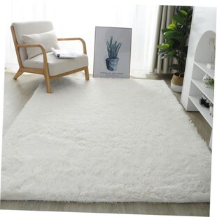 Fluffy Area Rugs for Bedroom Shaggy Floor Mat Carpet 地毯垫1