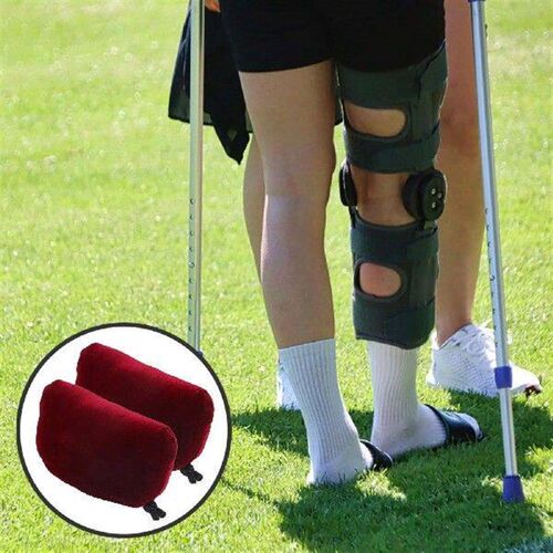 2 Pcs Armpit Protection Pad Elderly Crutches Sponge Support
