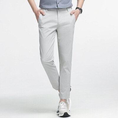 Spring an Summer New Cotton Croppe Pants Mens Casual Pants