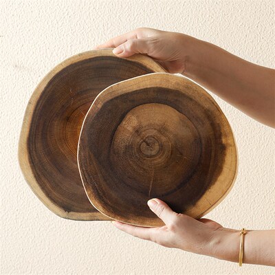 Wood Serving Board Butcher Block Bakery BBQ Camping Platter