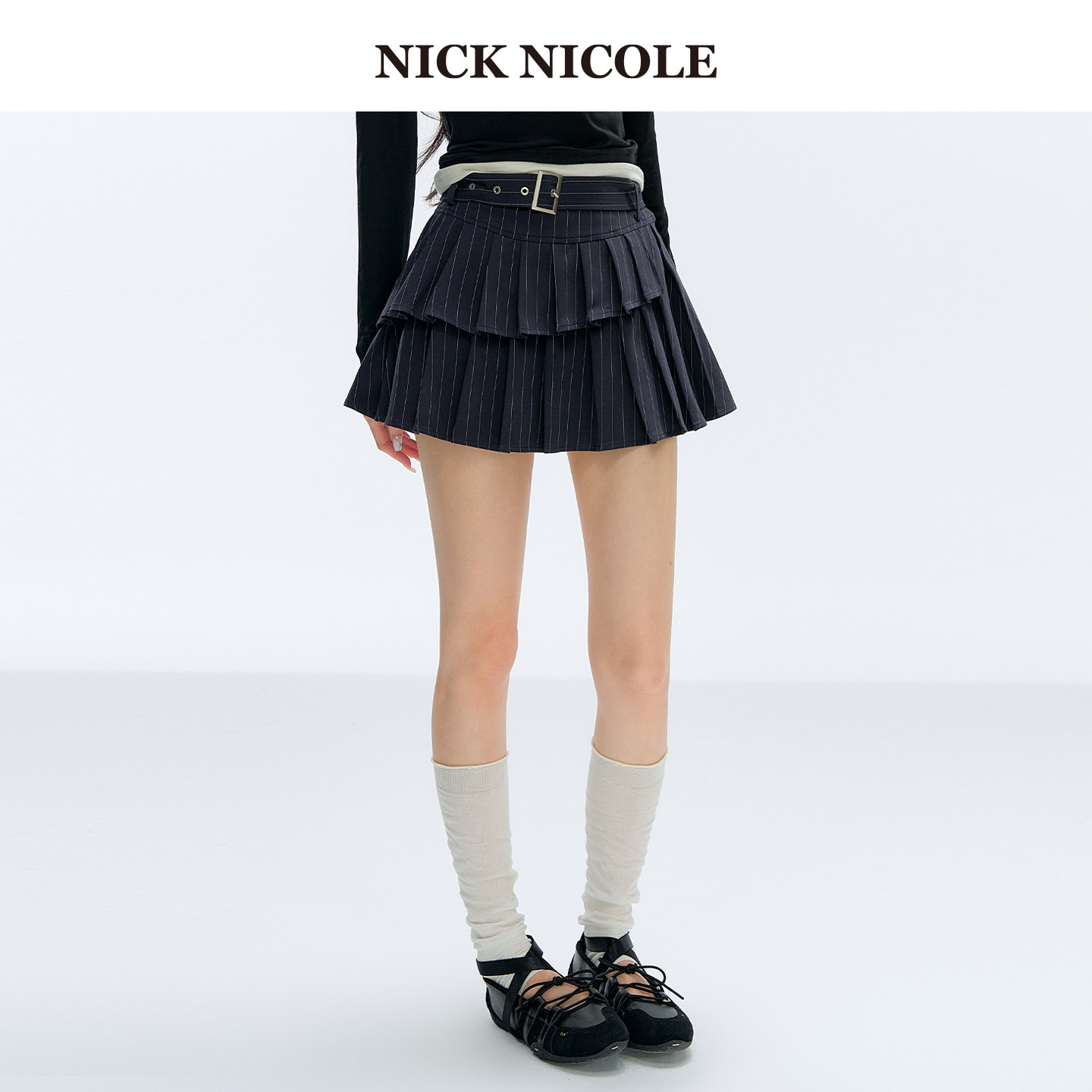 NICK&NICOLE小蝴蝶2半身裙