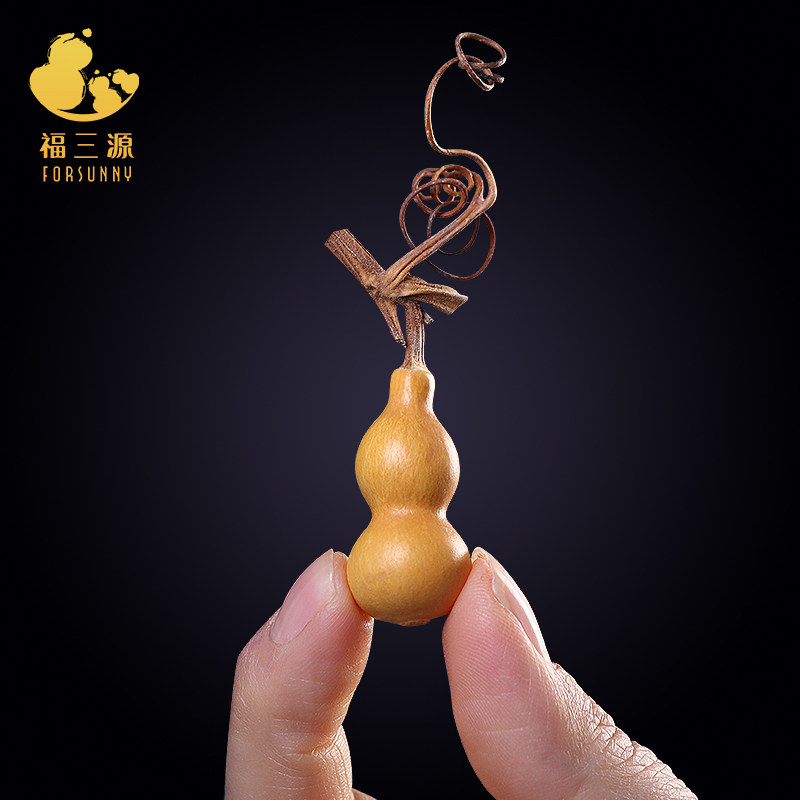 葫芦把件文玩天然手捻特小把玩龙头精品盘玩迷你草里金小葫芦收藏