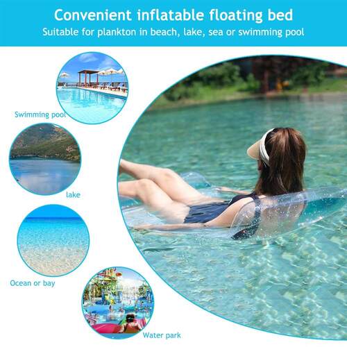PVC Water Hammock Recliner Inflatable Floating Swimming Matt