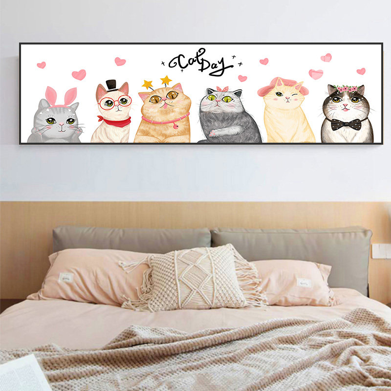 儿童房床头背景墙装饰画男孩女孩卧室房间动物卡通挂画男女童壁画,家居饰品,现代装饰画,淘宝优惠券,粉丝福利购,淘宝优惠卷