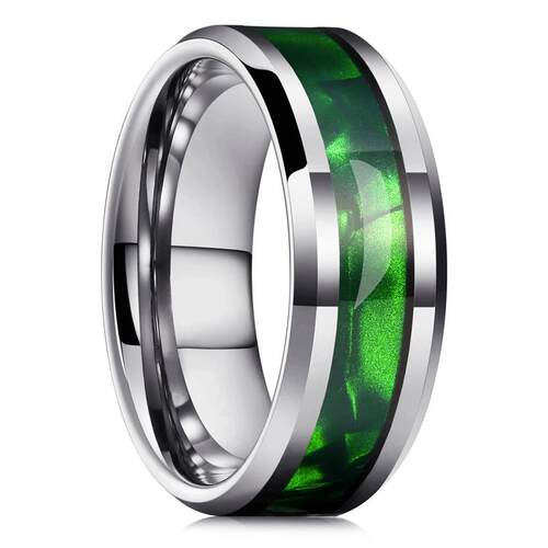 8mm Titanium Stainless Steel Rings for Men Women High