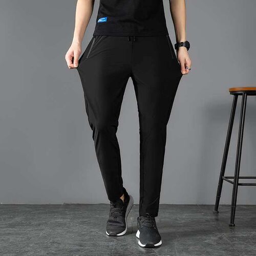 Mens Pants Summer Ice Silk Cool Thin Quick-drying Stetch Me