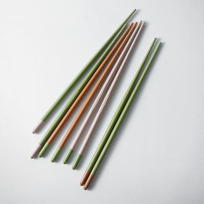 Creative Macron colored chopsticks with anti slip properties