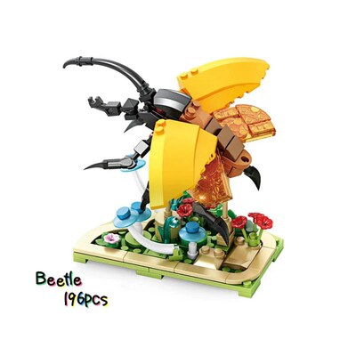 1Pc Insect Building Blocks Mantis Dragonfly Butterfly Beetle