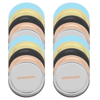 20 Pcs Mason Piggy Bank Lid Jar Seals Practical Canning