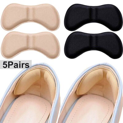 5 Pairs Heel Insoles Patch Pain Relief Anti-wear Cushion Pad