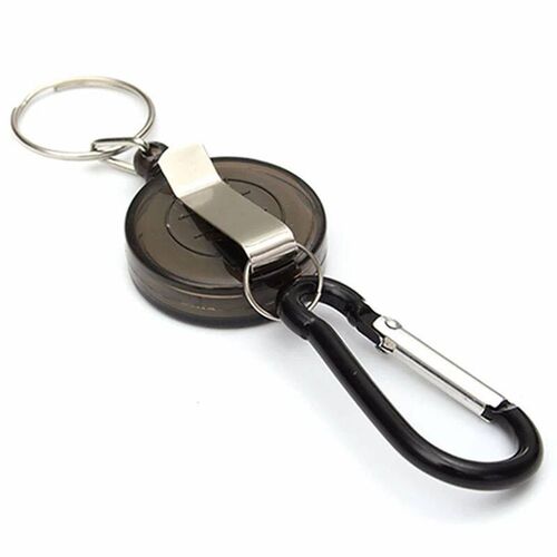 1PC Retractable Pull Keychain Badge Reel ID Lanyard Name Tag