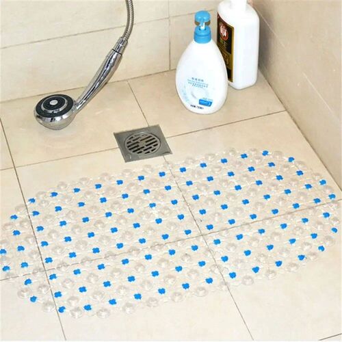 PVC Rectangle Anti-skid Bath Mats Soft Shower Bathroom Massa