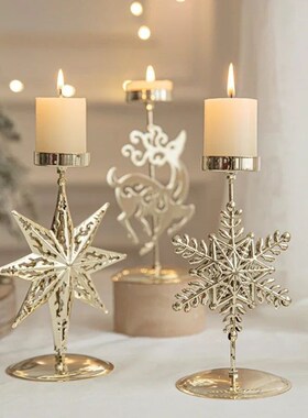 Christmas Votive Candle Holder Metal Tealight Holder Xmas