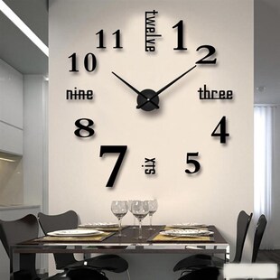 3D Large Wall Clock reloj de pared DIY Quartz Watch Acrylic