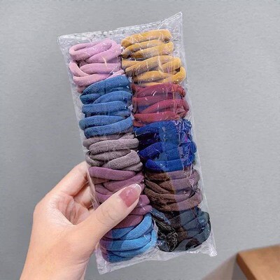 25-100PCS Diameter 5cm Hair Scrunchy For Women Hair Bands El