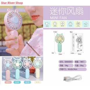 Mini Handheld Portable Fan Usb Rechargeable Battery Cooling