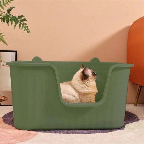 Cat Litter Box Bedpan Easy To Clean Splashproof Open Top