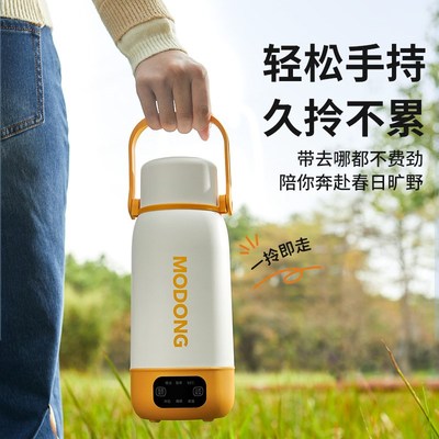 摩动烧水杯便携式电热杯保温一体大容量加热水杯小型旅行便携新款