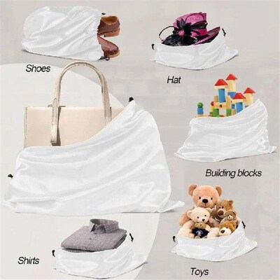 Reusable Silky Satin Dust Bags Large Capacity Shoes