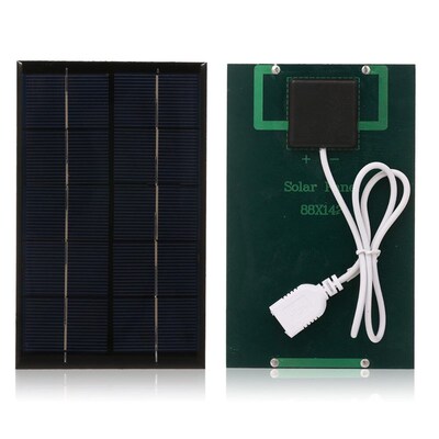 2.5W Portable Solar Panel Solar Panels 5V With USB Compact S