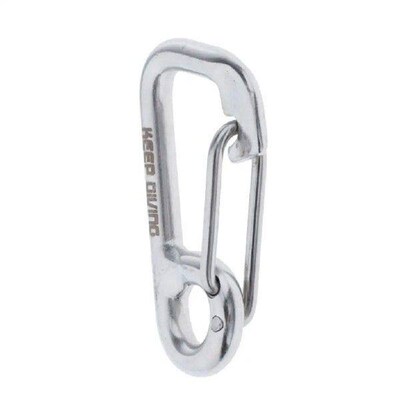 Stainless Steel Hook Clip Carabiner Locking Ring for Diving
