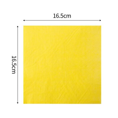 Solid Color Paper Napkins Party 纯色彩色生日婚礼派对餐巾纸巾