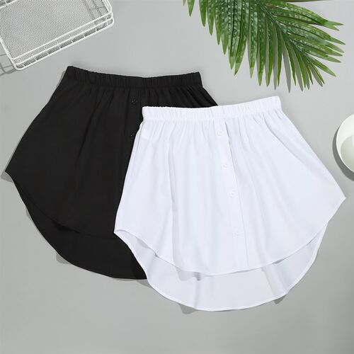 Fashion Adjustable Fake Top Layering Lower Sweep Mini Skirt
