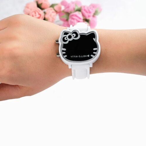Cute Cartoon Pattern Watch for Kids Girls Boys Simple LED Di