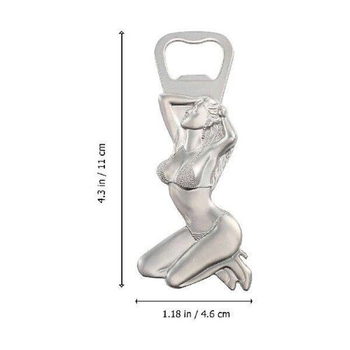 2 Pcs Bottle Opener Magnets Sticker Fridge Beer Creative