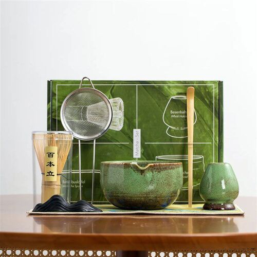 Japanese Matcha Tea Set Color Box 日式抹茶茶具套装彩盒