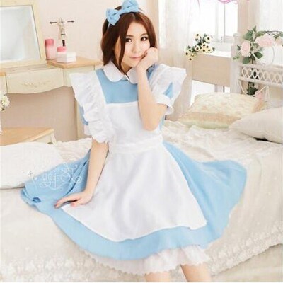New Alice In Wonderland Party Cosplay Costume Anime Sissy Ma