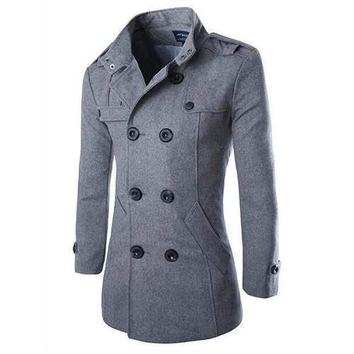 Fall/Winter New Fashion Solid Long Sleeve Woolen Coat for Me