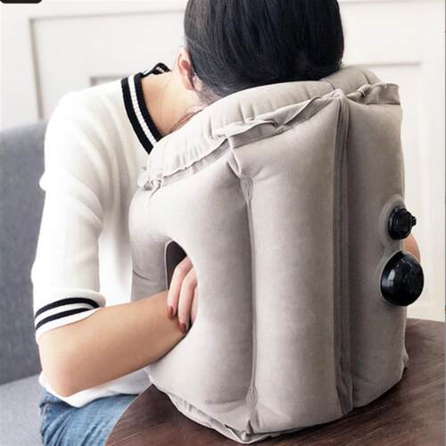 inflatable air pillow travel airplane rest sleep u shape