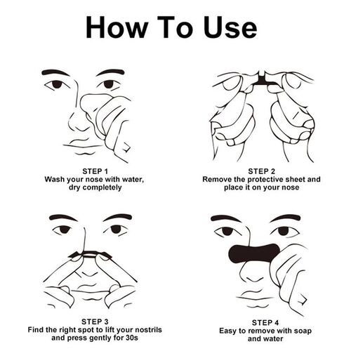 100/50/30/10Pcs Nasal Strips Portable Breathing Nose Patch R