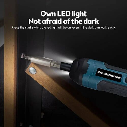Mini Cordless Electric Screwdriver Rechargeable 1300mah Powe