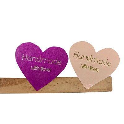 100pcs/lot Color Thank You Heart Design bronzing seal Sticke