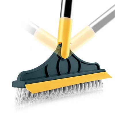 newFloor Scrub Brush 2 In 1 Cleaning Brush Long Handle