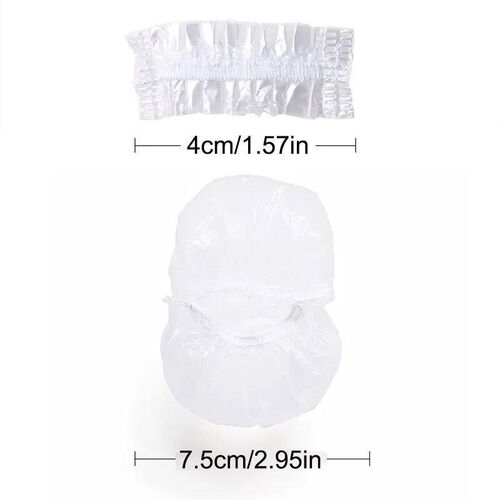 100PCS Disposable Hair Earmuff Dye Transparent Elastic Showe