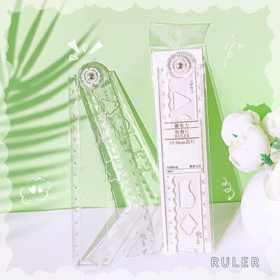 High Transparency 15cm Ruler for Students IELTS 605 Acrylic