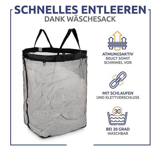 Laundry Basket With Lid, Black Laundry Basket With