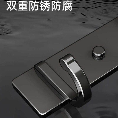 kitchen hook non-trace glue six hooks wall hanging steel