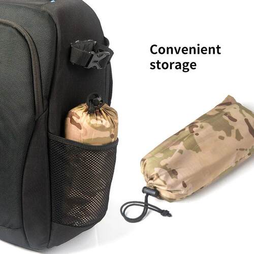 Man Military Impermeable Zipper Camo Raincoat Waterproof Rai