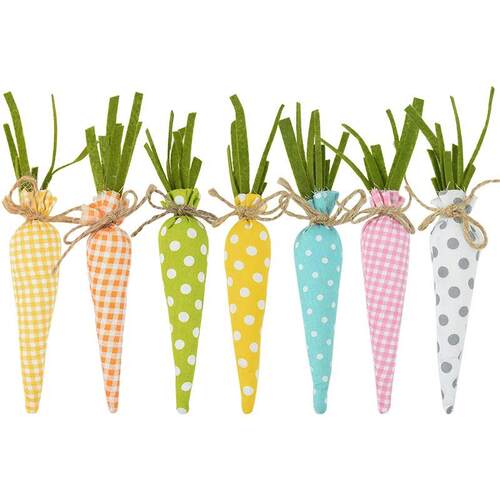 3/1pcs Nov Woven Easter Carrots Ornaments Hanging Pendant fo